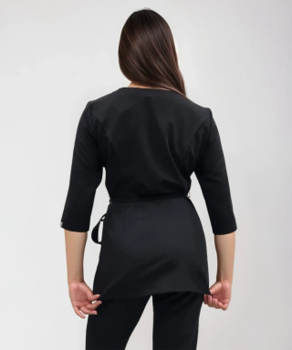 Bluza medyczna kosmetyczna - LISA - czarna