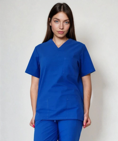 Bluza medyczna damska - AMELIA - chabrowy Bluza medyczna damska - AMELIA - chabrowy
