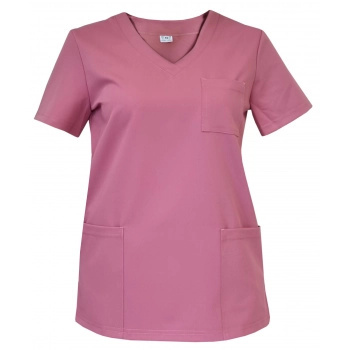 Bluza medyczna damska - CASSIE - brudny róż