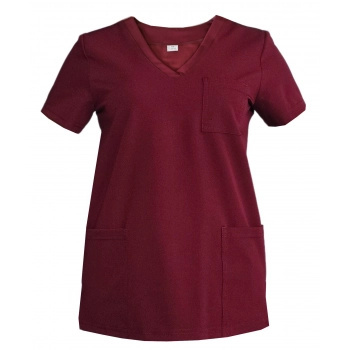 Bluza medyczna damska - CASSIE - bordo Bluza medyczna damska - CASSIE - bordo