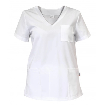 Bluza medyczna damska - CASSIE - biały Bluza medyczna damska - CASSIE - biały