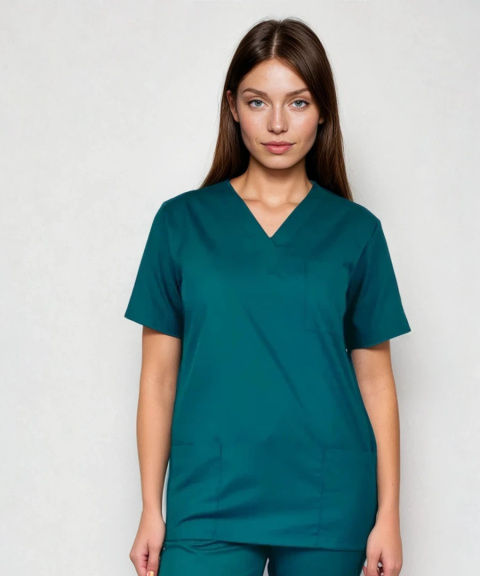 Bluza medyczna scrubs damska - ARIA - morski