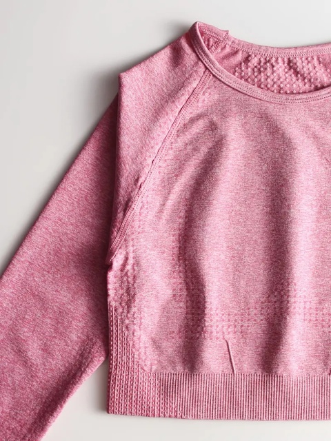 FlexForm 4w1 – bezszwowy zestaw sportowy dla kobiet Fitness/Joga - różowy