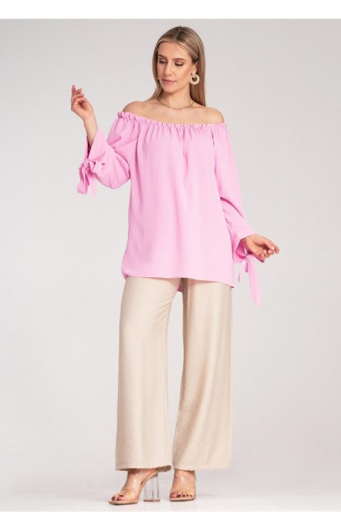 Bluzka Model M1133 Pink - Figl Bluzka Model M1133 Pink - Figl