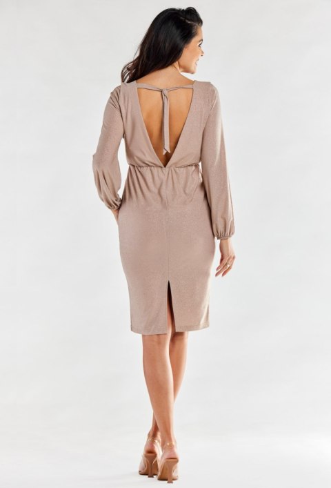 Sukienka Model A551 Beige - awama Sukienka Model A551 Beige - awama